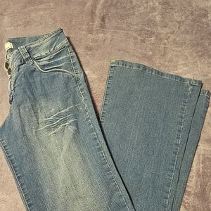 Stylish Blue Flare Women's Jeans